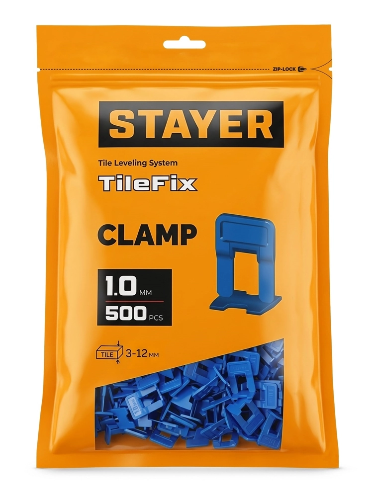 STAYER СВП TileFix, 1,0 мм, 500 шт, система выравнивания плитки ″ворота″ (33845-500) zb  33845-500