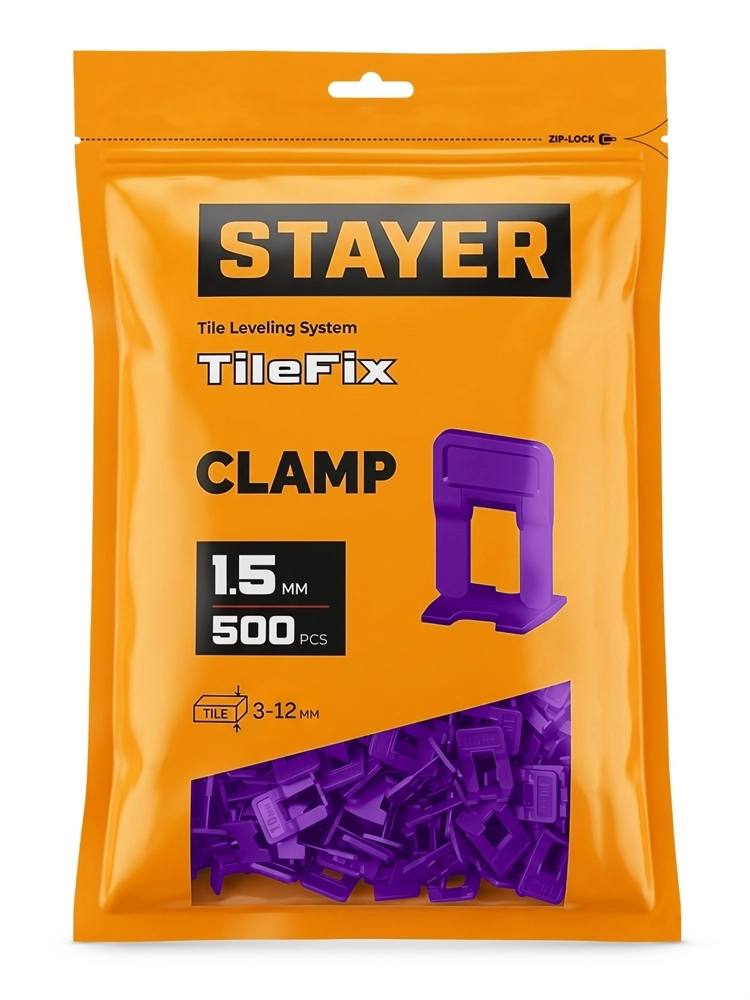 STAYER СВП TileFix, 1,5 мм, 500 шт, система выравнивания плитки ″ворота″ (33846-500) zb  33846-500