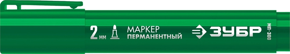 ЗУБР МП-300 зеленый, 2 мм перманентный маркер (06322-4) zb  06322-4