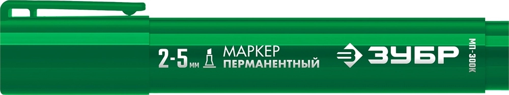 ЗУБР МП-300К зеленый, 2-5 мм, клиновидный перманентный маркер (06323-4) zb  06323-4