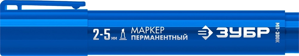 ЗУБР МП-300К синий, 2-5 мм, клиновидный перманентный маркер (06323-7) zb  06323-7