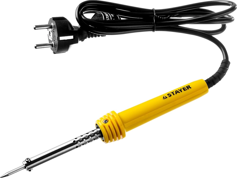 STAYER MAXTerm, 30 Вт, конус, электропаяльник с пластиковой рукояткой (55305-30) zb  55305-30