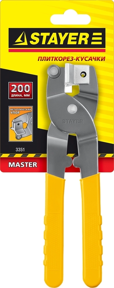 STAYER  200 мм, металлический, карбид вольфрама, плиткорез-кусачки (3351) 3351