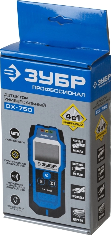 ЗУБР  DX - 750, 100 мм, детектор проводки, Профессионал (45260) 45260