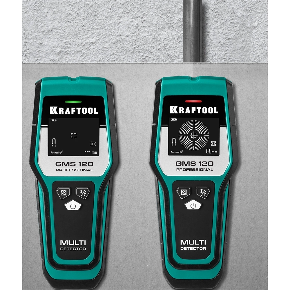 KRAFTOOL  GMS 120, ЖК дисплей, универсальный детектор (45298) 45298