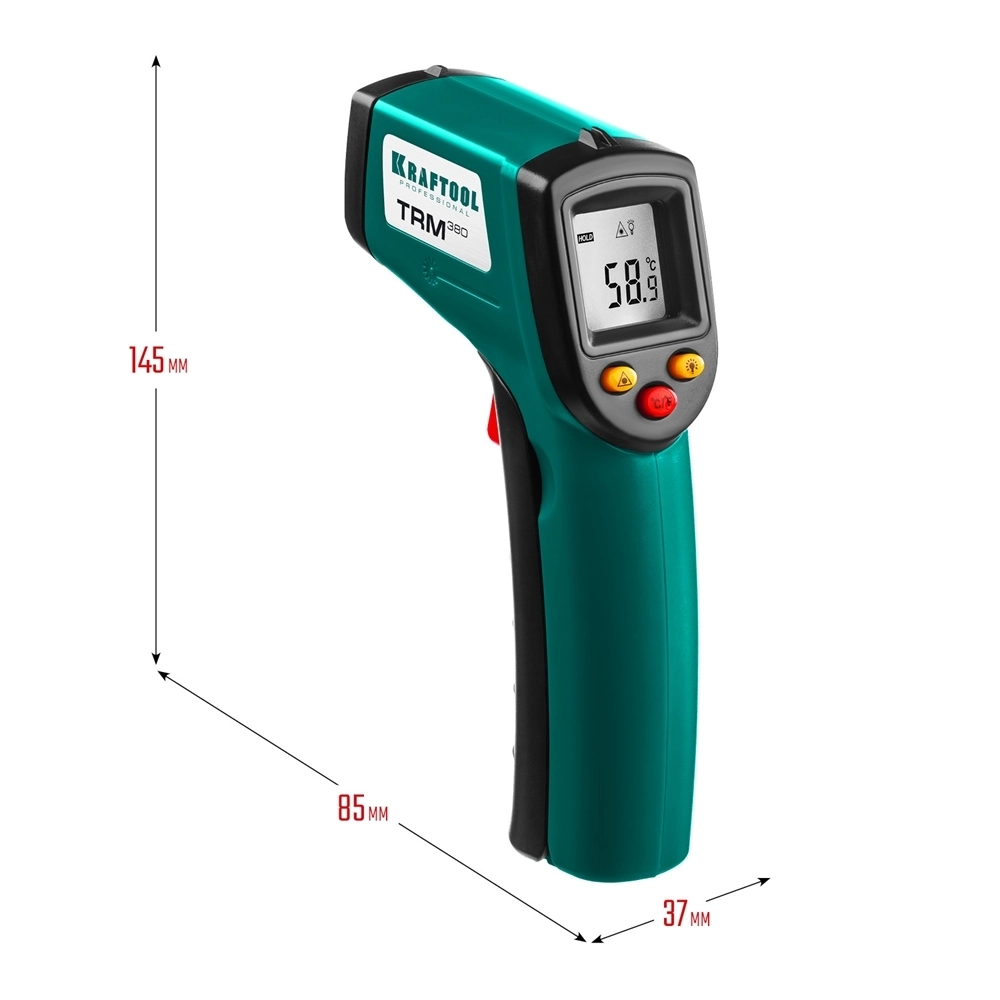 KRAFTOOL  TRM-380, -50° +380°С, пирометр инфракрасный (45707-380) 45707-380