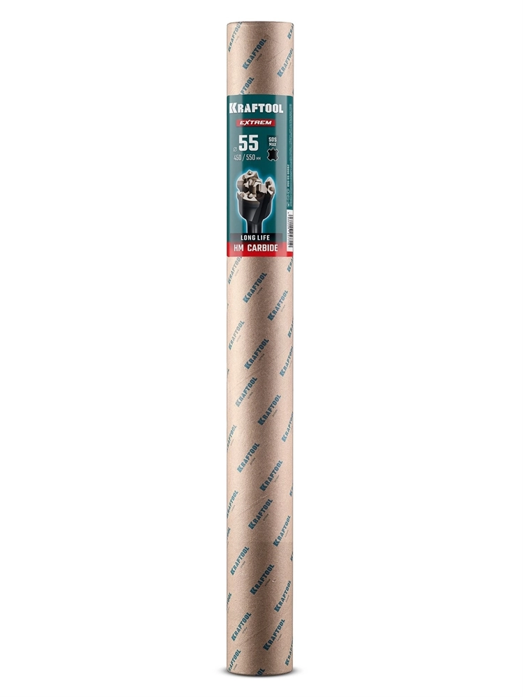 KRAFTOOL EXTREM d 55 х 450/550 мм, SDS-max проломной бур (29356-55-550) zb  29356-55-550