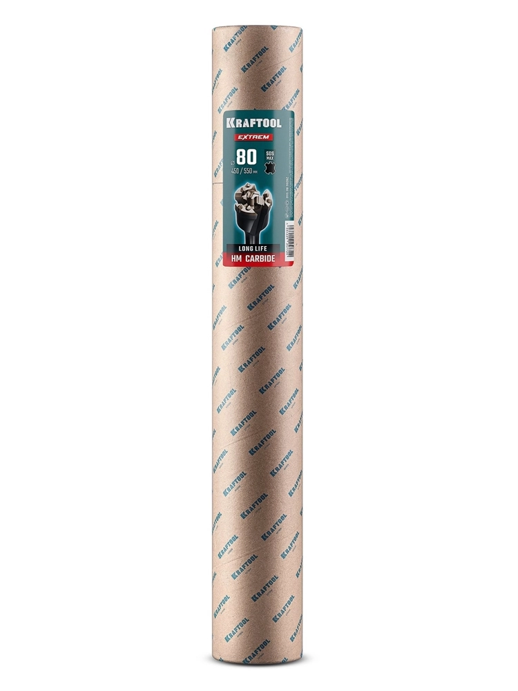 KRAFTOOL EXTREM d 80 х 450/550 мм, SDS-max проломной бур (29356-80-550) zb  29356-80-550