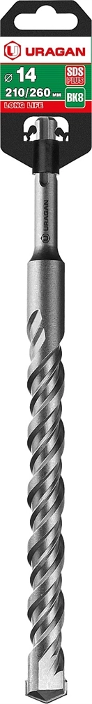 URAGAN 14 х 260 мм, SDS-plus бур (29311-260-14) zb  29311-260-14