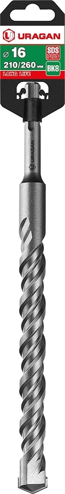 URAGAN 16 х 260 мм, SDS-plus бур (29311-260-16) zb  29311-260-16