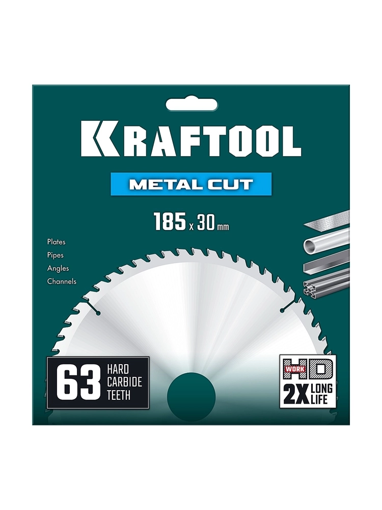 KRAFTOOL Metal Cut 185 х 30 мм, 63Т, диск пильный по металлу и стали (36954-185-30-63) zb  36954-185-30-63