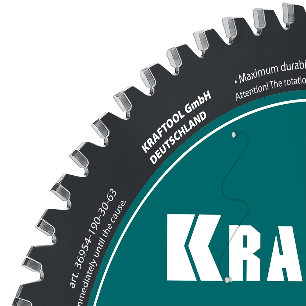 KRAFTOOL Metal Cut 190 х 30 мм, 63Т, диск пильный по металлу и стали (36954-190-30-63) zb  36954-190-30-63