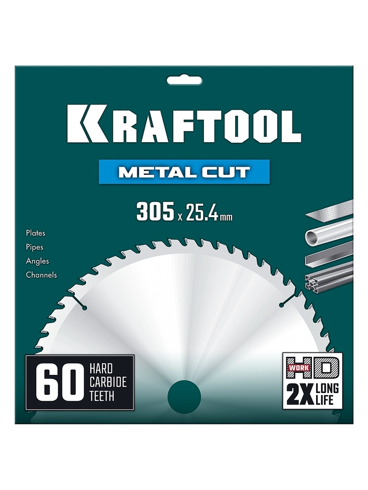 KRAFTOOL Metal Cut 305 х 25.4 мм, 60Т, диск пильный по металлу и стали (36954-305-25.4-60) zb  36954-305-25.4-60