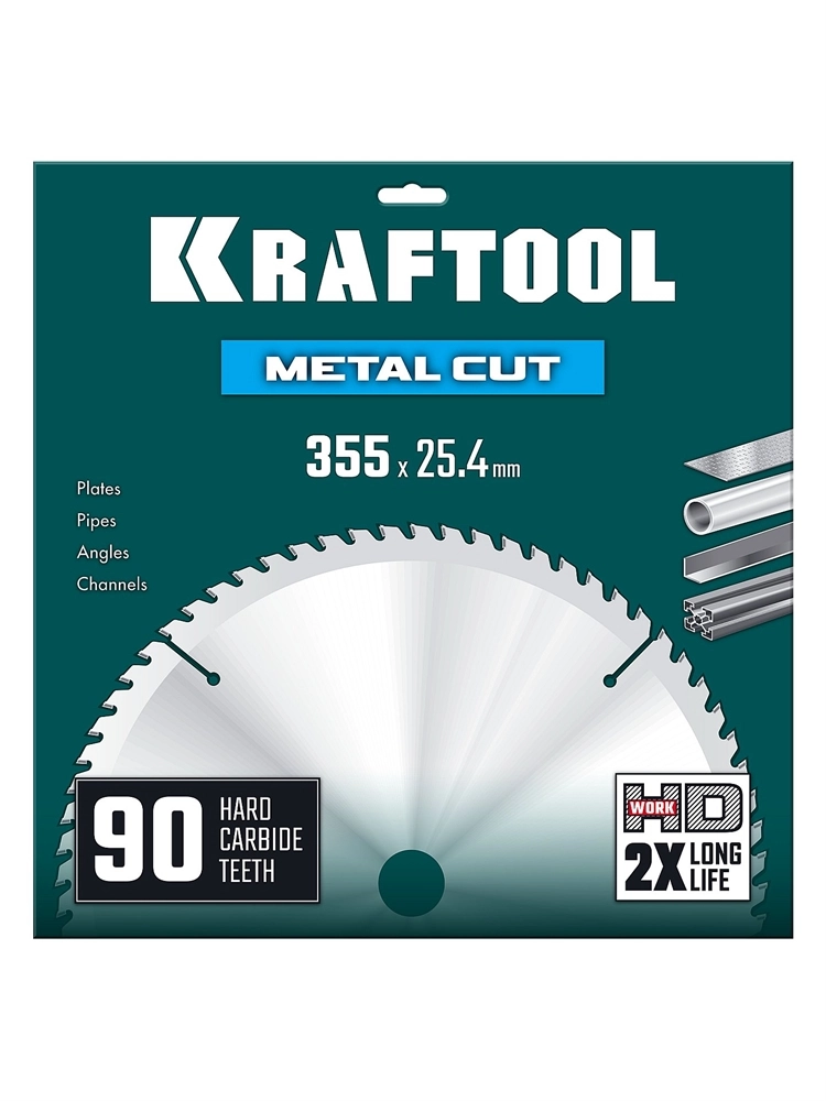 KRAFTOOL Metal Cut 355 х 25.4 мм, 90Т, диск пильный по металлу и стали (36954-355-25.4-90) zb  36954-355-25.4-90