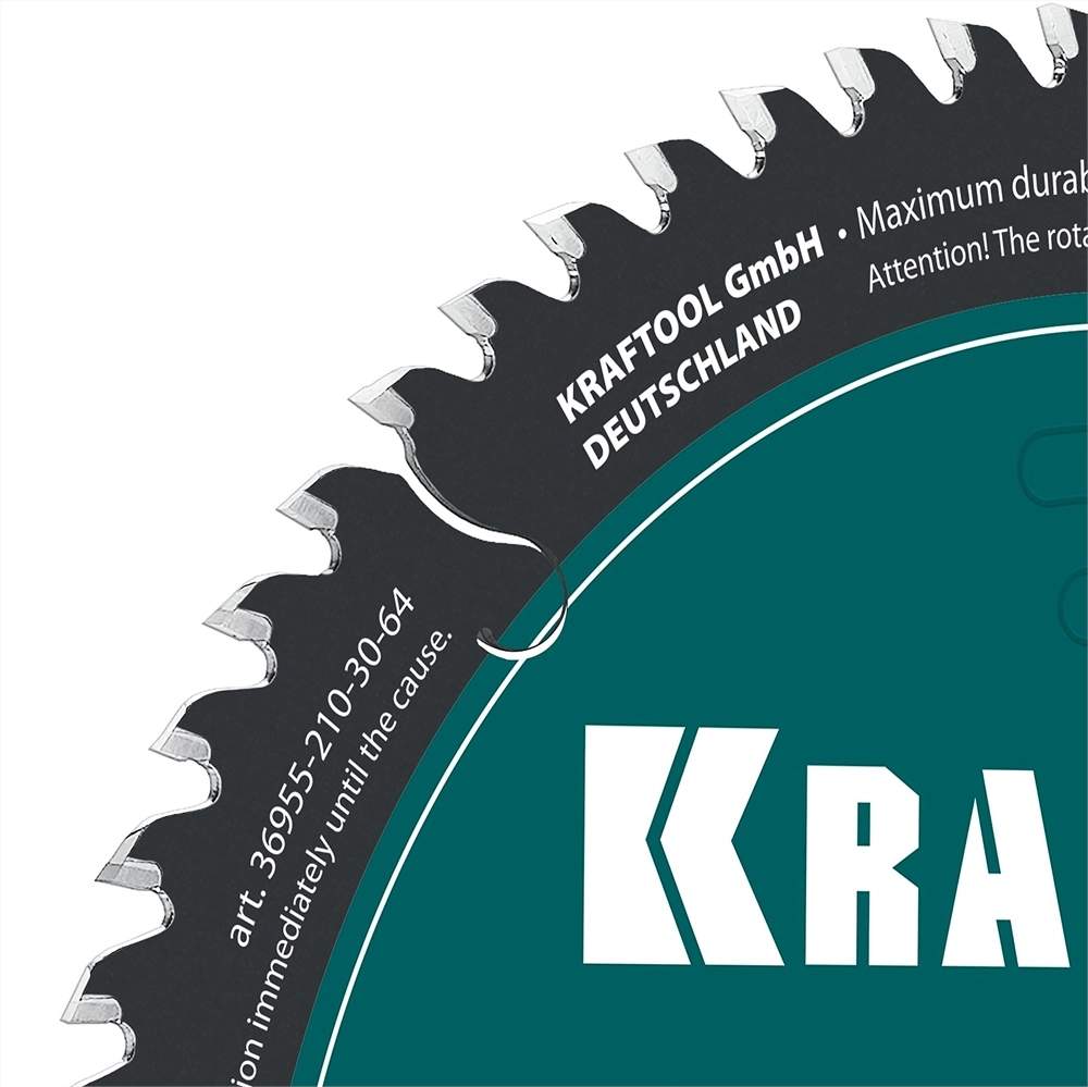 KRAFTOOL Slim wood cut 210 х 30 x 1.8 мм, 64Т, диск пильный по дереву, (36955-210-30-64) zb  36955-210-30-64
