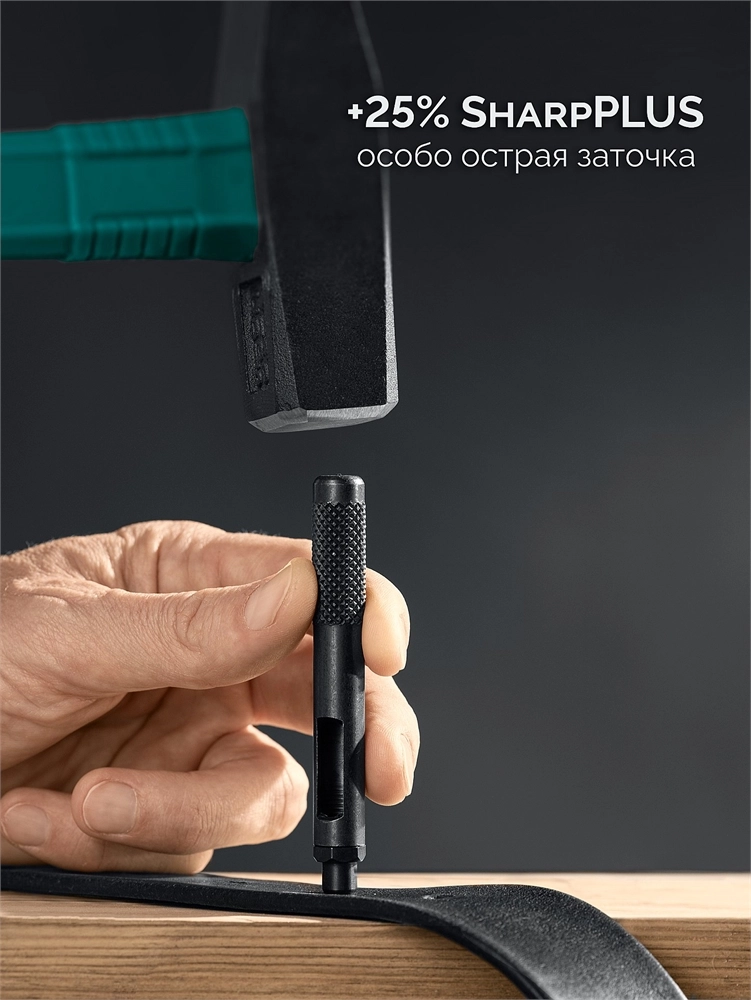 KRAFTOOL LPI-6 с набором насадок 1-6 мм, ударный пробойник для кожи (22951) zb  22951