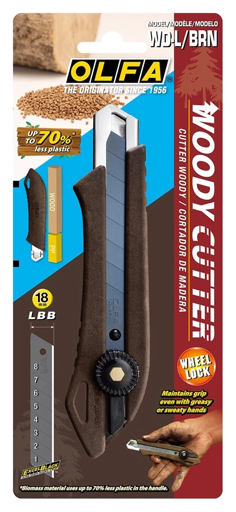 OLFA WOOD-PP Models 18 мм, с сегментированным лезвием, нож (OL-WD-L) zb  ol-wd-l