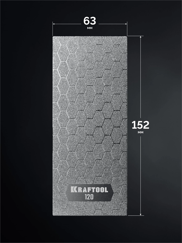KRAFTOOL DIAMOND 63 х 152 мм, Р120, пластина алмазная заточная (35710-120) zb  35710-120