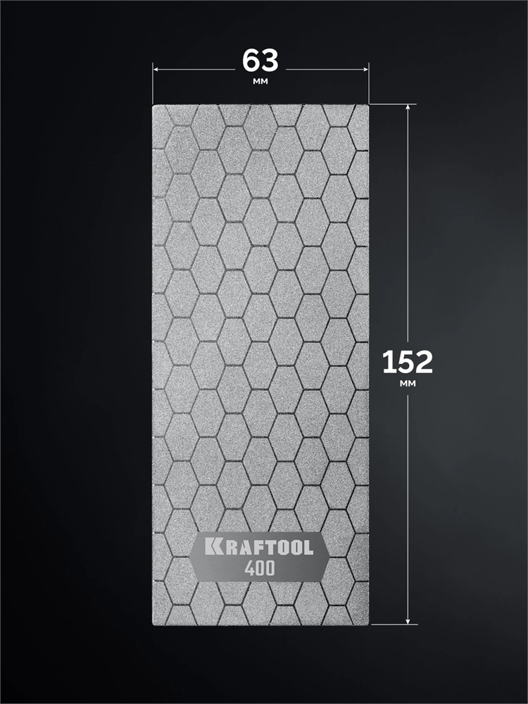 KRAFTOOL DIAMOND 63 х 152 мм, Р400, пластина алмазная заточная (35710-400) zb  35710-400