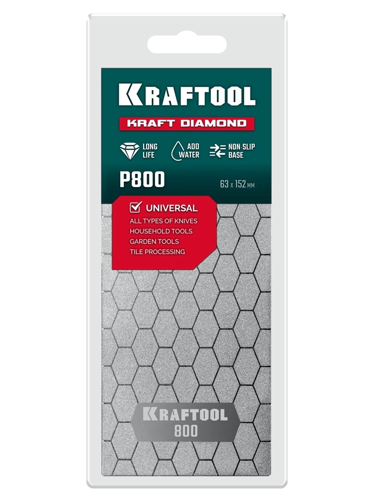KRAFTOOL DIAMOND 63 х 152 мм, Р800, пластина алмазная заточная (35710-800) zb  35710-800