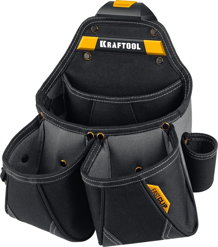 KRAFTOOL KBS-5 пояс монтажника, в комплекте: пояс монтажника, подтяжки и 3 сумки (38760-5) zb  38760-5