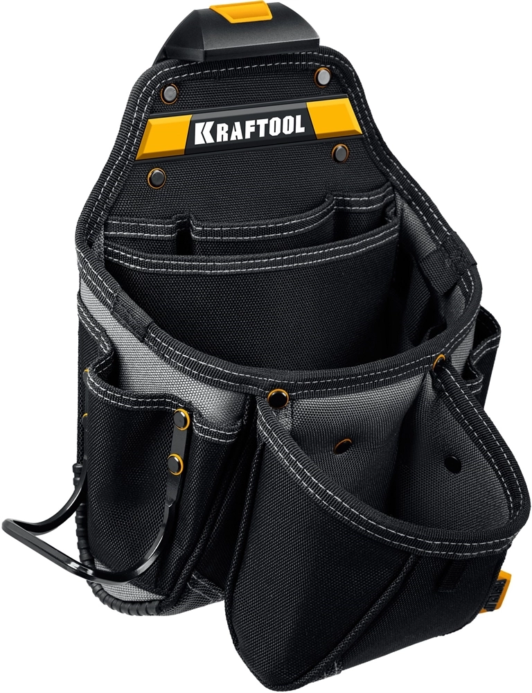 KRAFTOOL KBS-3 пояс монтажника, в комплекте: пояс монтажника, большая сумка, малая сумка (38762) zb  38762