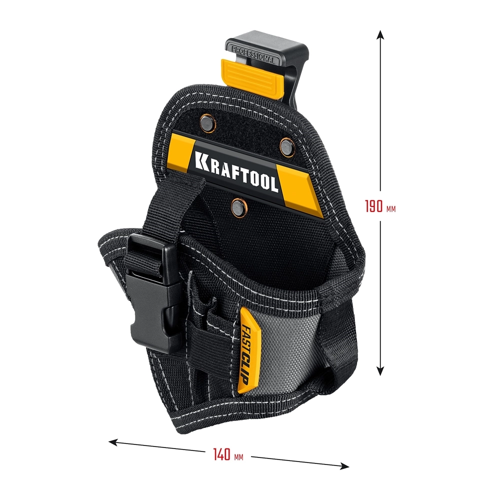 KRAFTOOL KH-5C кобура для шуруповерта с быстросъёмным креплением FastClip, компактная (38770) zb  38770