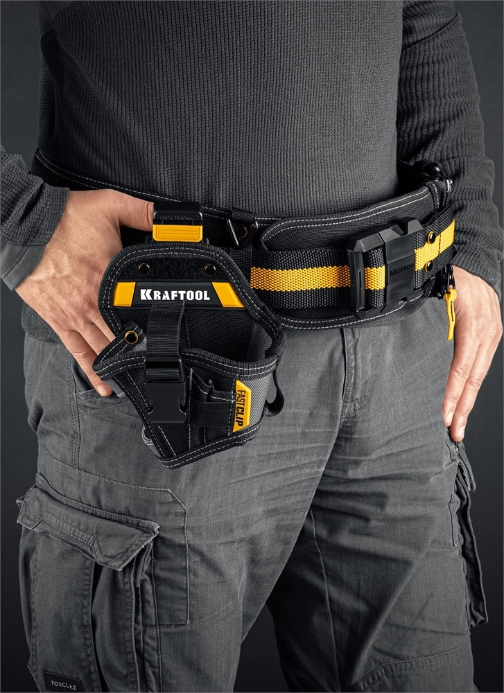 KRAFTOOL KH-5C кобура для шуруповерта с быстросъёмным креплением FastClip, компактная (38770) zb  38770