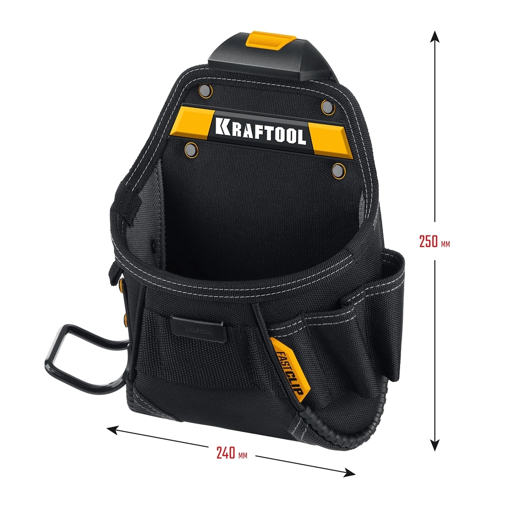 KRAFTOOL KP-6 поясная сумка с быстросъёмным креплением FastClip, 240 х 250 мм (38775) zb  38775