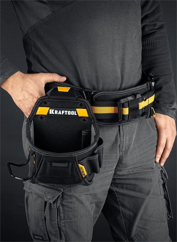 KRAFTOOL KP-6 поясная сумка с быстросъёмным креплением FastClip, 240 х 250 мм (38775) zb  38775