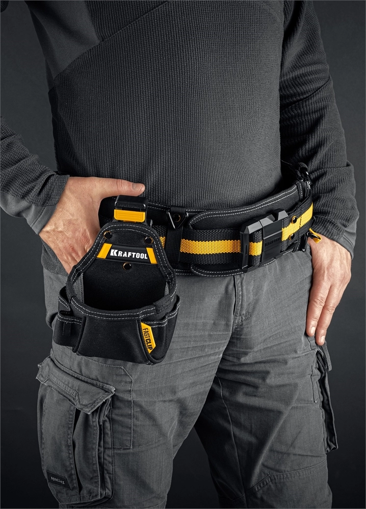 KRAFTOOL KP-5 поясная сумка с быстросъёмным креплением FastClip, 150 х 190 мм (38778) zb  38778