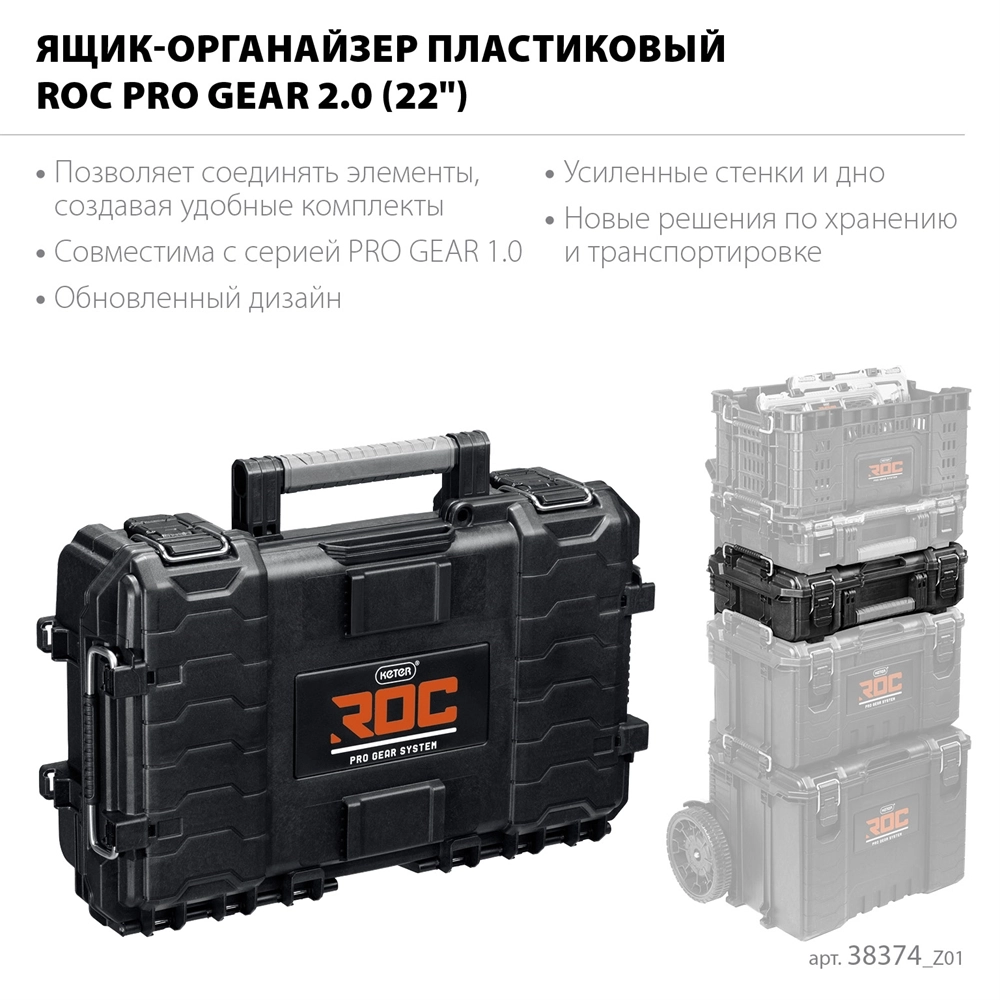 KETER ROC PRO GEAR 2.0 (22″) пластиковый ящик-органайзер (38374) zb  38374_z01