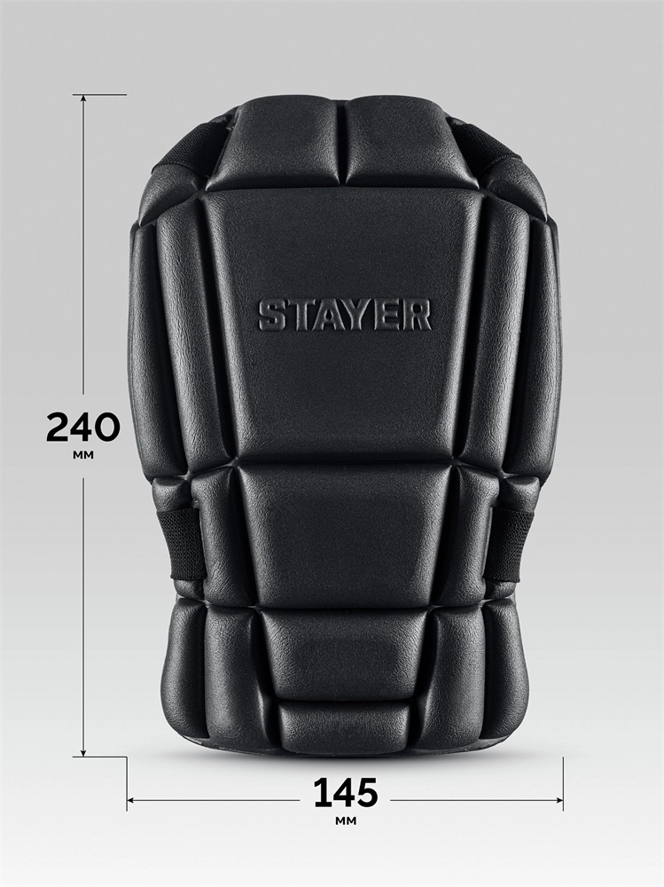 STAYER UNIVERSAL 2 в 1 вставка-наколенники защитные из ЭВА, 2 крепежных ремня (11197) zb  11197