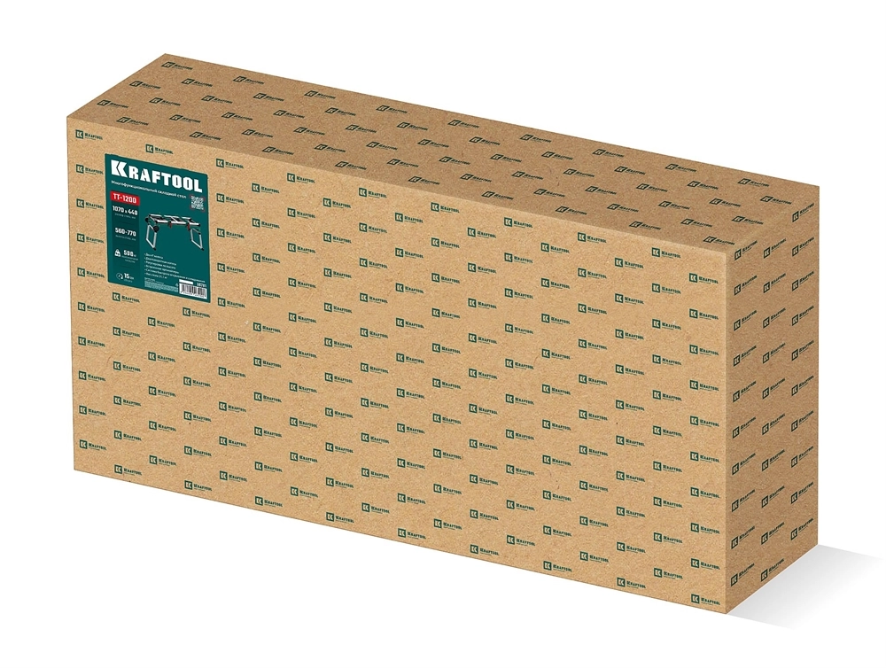 KRAFTOOL TT-1200, 1070x440х770 мм, многофункциональный складной стол (38781) zb  38781