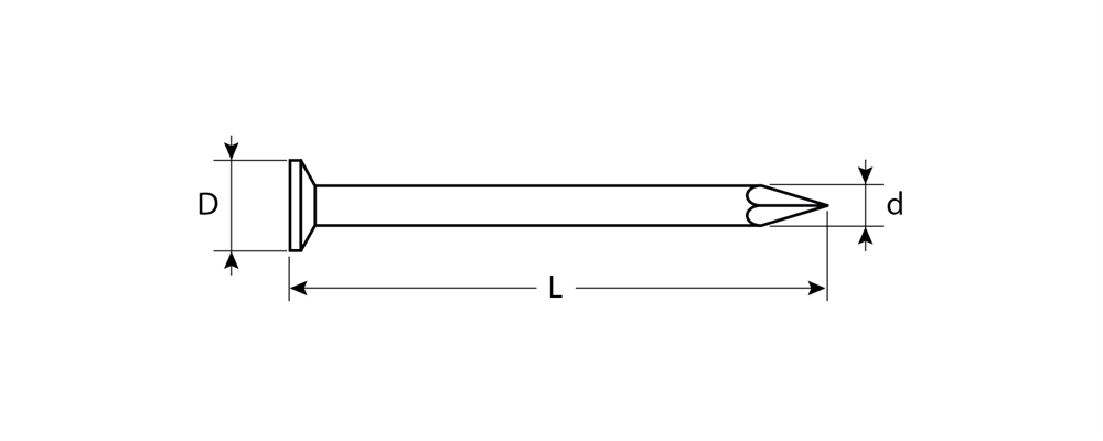 ЗУБР  ГОСТ 4028-63, 60 x 2.5 мм, 1 кг, строительные гвозди (305011-25-060) 305011-25-060