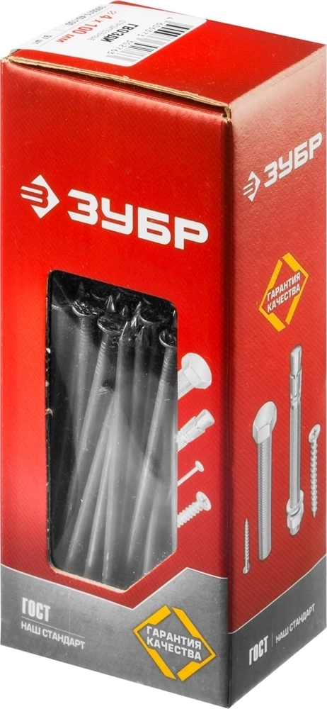 ЗУБР  ГОСТ 4028-63, 100 x 4 мм, 1 кг, строительные гвозди (305011-40-100) 305011-40-100