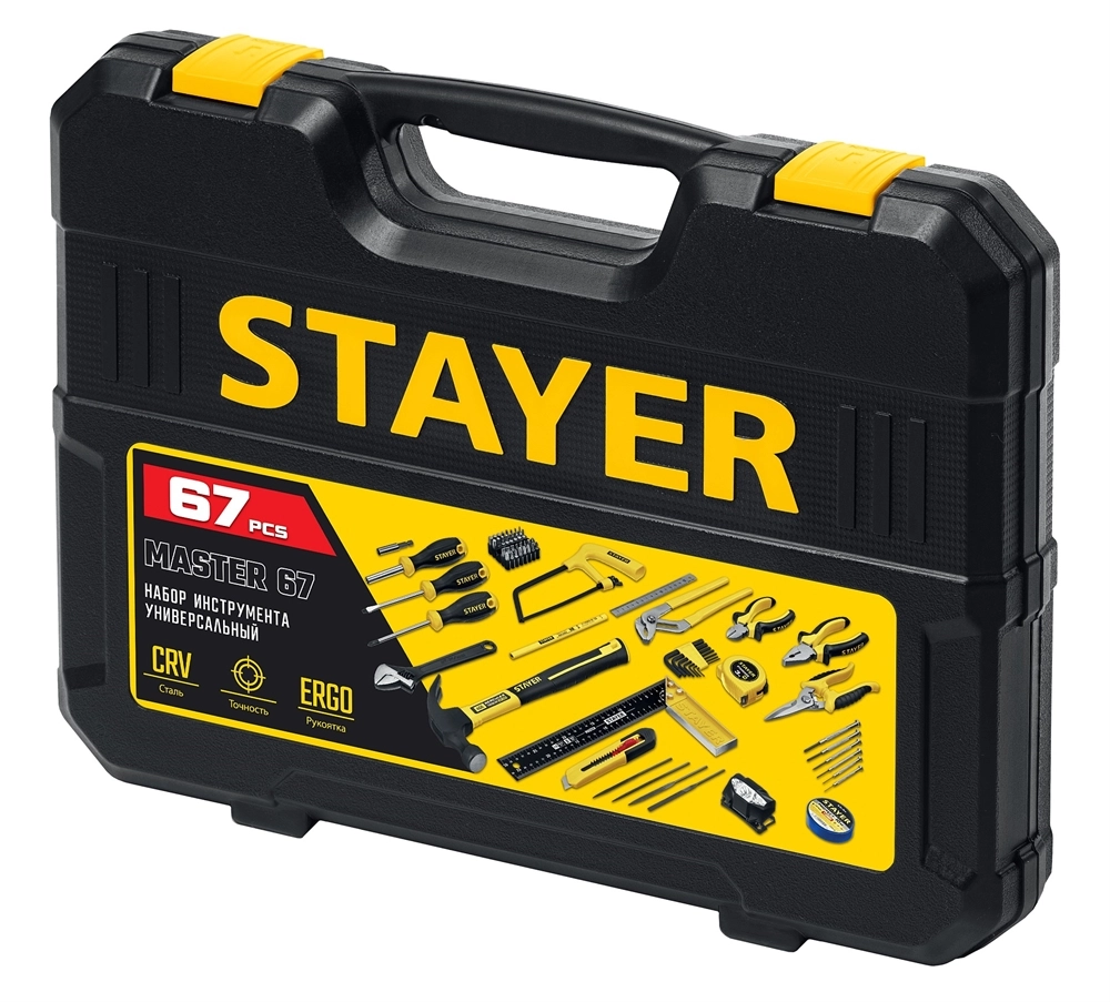 STAYER Master-67 67 предм., Универсальный набор инструмента для дома (22055-H67) zb  22055-h67