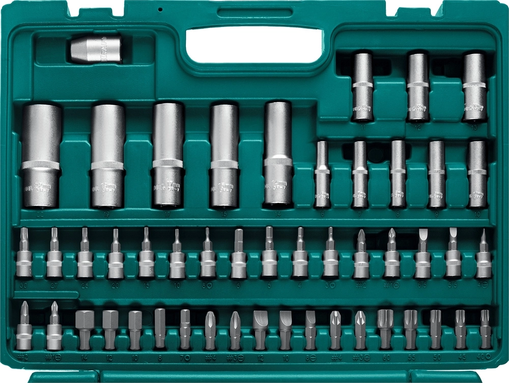 KRAFTOOL X-Drive 108, 108 предм., (1/2″+3/8″+1/4″), универсальный набор инструмента (27888-H108) zb  27888-h108_z03