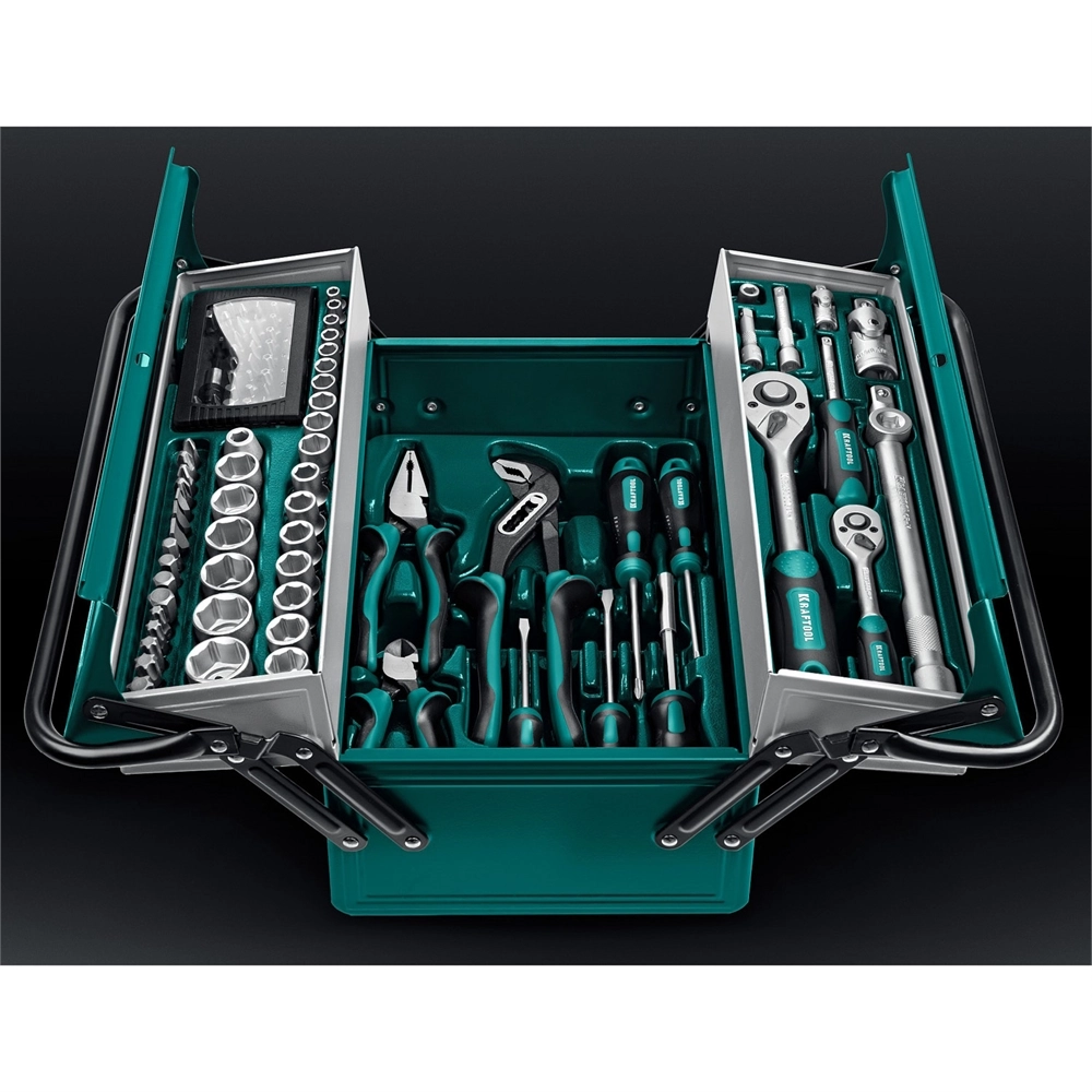 KRAFTOOL GRAND-99, 99 предм., (1/2″+1/4″), Универсальный набор инструмента (27978-H99) zb  27978-h99