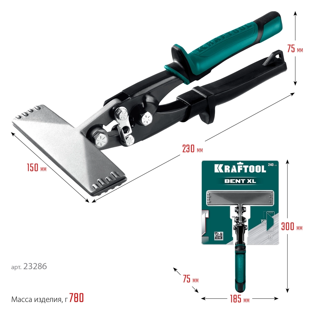 KRAFTOOL Bent XL 150 мм, / 6″, Плоскогубцы для гибки (23286) zb  23286