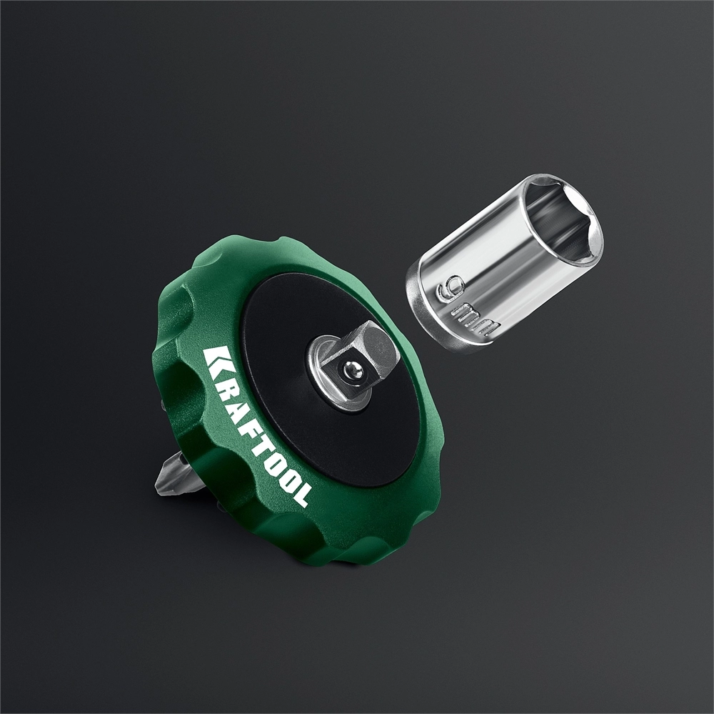 KRAFTOOL SPACE Ratchet суперкомпактная реверсивная трещотка для бит и головок (25890) zb  25890