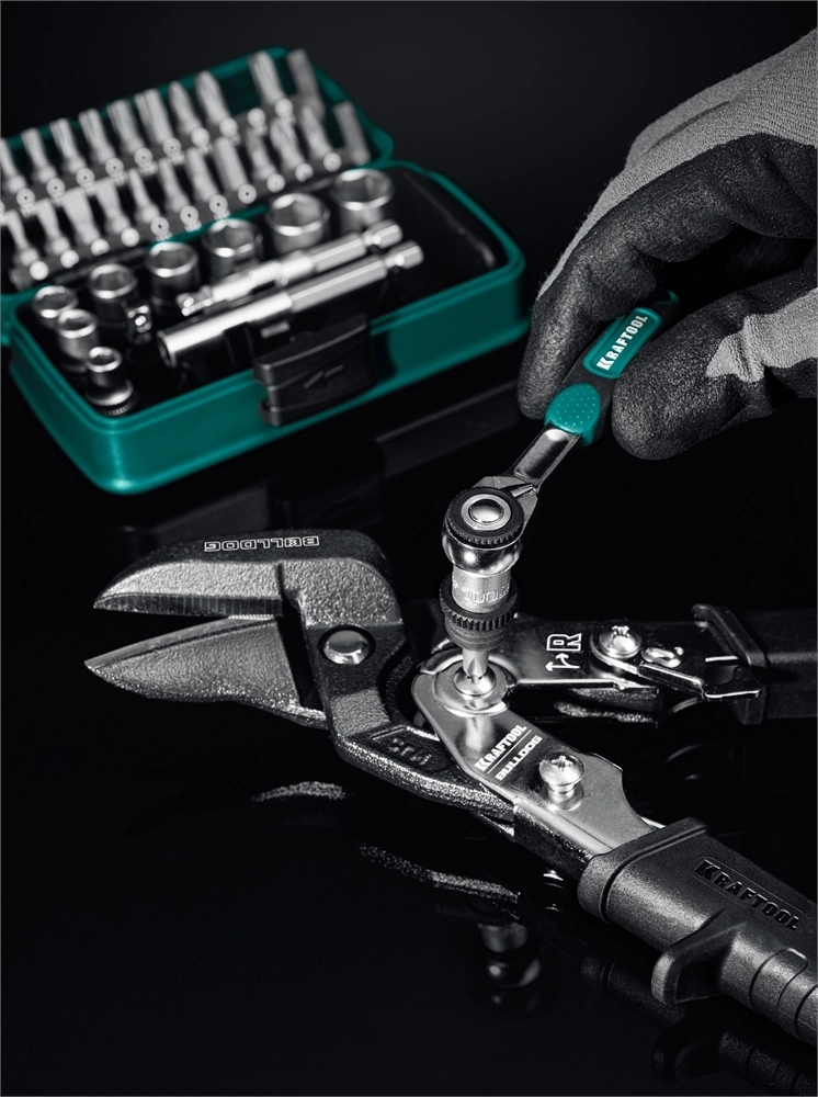 KRAFTOOL X-Drive 35, 35 предм., универсальный набор инструмента 1/4″ (27974) zb  27974