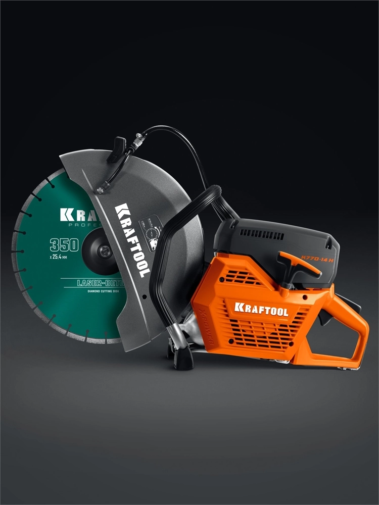 KRAFTOOL 3700 Вт, 350 мм, диск в комплекте, бензорез по бетону (бетонорез) (K770-14 H) zb  k770-14 h