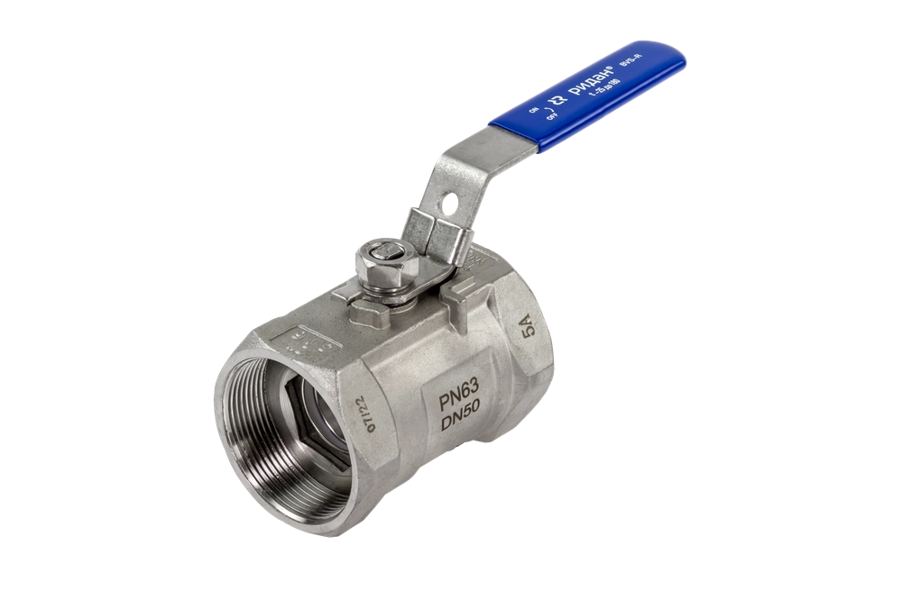 Ридан BVS-R 082X4606R — Шаровый кран резьбовой DN40 PN63, с рукояткой, корпус — коррозионностойкая сталь, шар — коррозионностойкая сталь AISI316; уплотнение по шару R-PTFE (15% C) 082x4606r