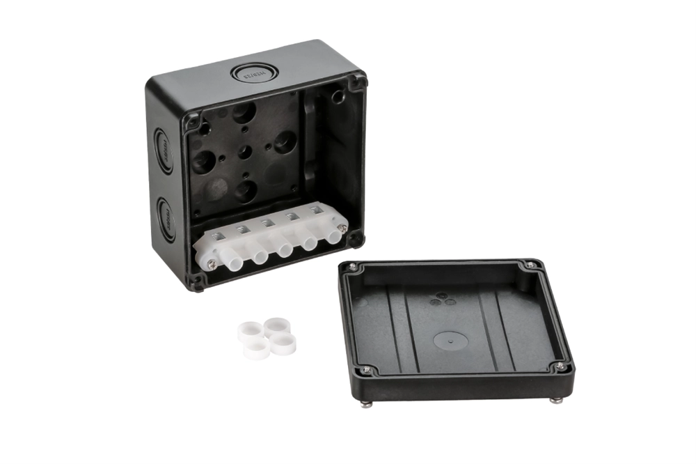21RT0929R — Коробка распределительная Ridan M BOX (короб), 110х110х67 мм, IP66/IP67, черная 21rt0929r