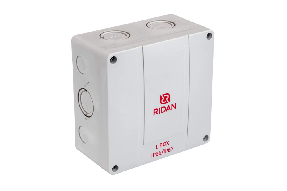 21RT0934R — Коробка распределительная Ridan L BOX (короб), 140х140х79 мм, IP66/IP67, серая 21rt0934r