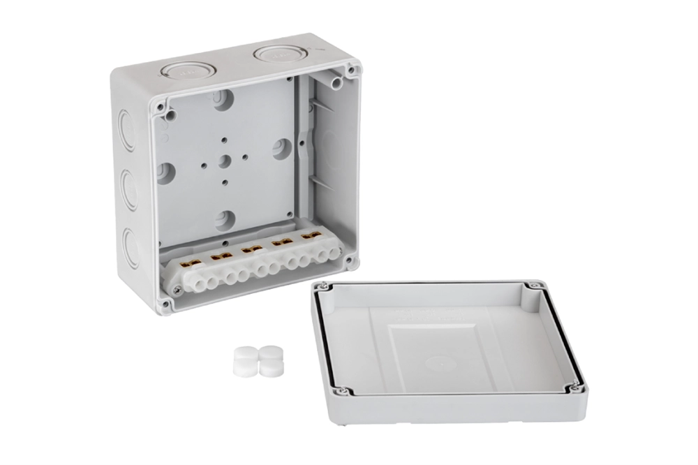 21RT0934R — Коробка распределительная Ridan L BOX (короб), 140х140х79 мм, IP66/IP67, серая 21rt0934r