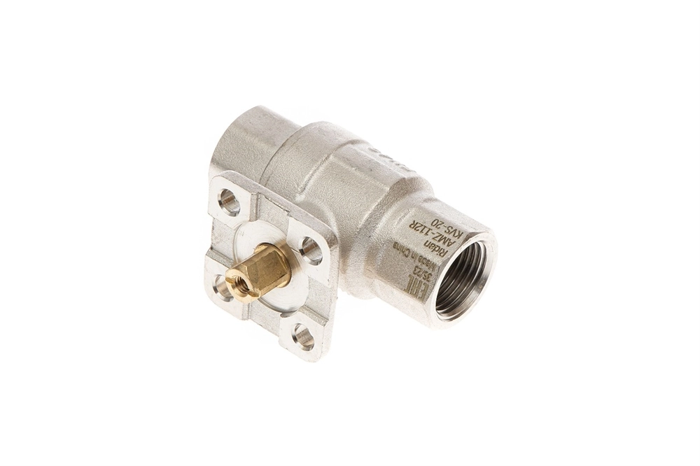 Ридан 082G5406R — Кран шаровой AMZ-112R PN40, DN15, Kvs 20, Tmax110 °C, Rp1/2, корпус CW617N, двухходовой 082g5406r