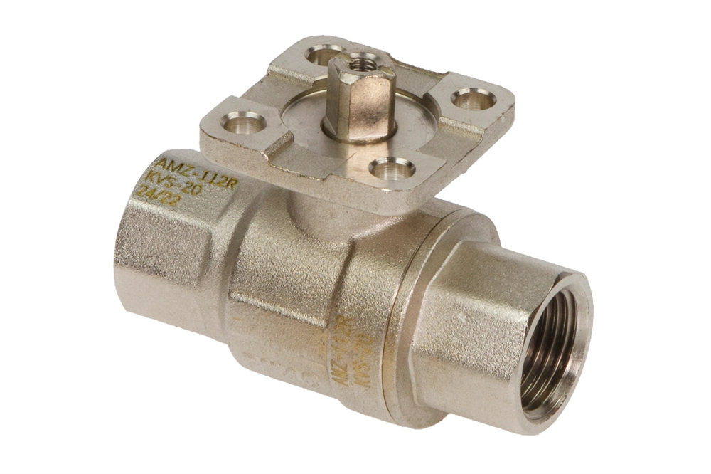 Ридан 082G5409R — Кран шаровой AMZ-112R PN40, DN32, Kvs 100, Tmax110 °C, Rp1-1/4, корпус CW617N, двухходовой 082g5409r