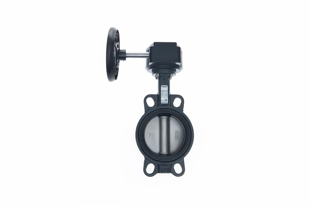 Ридан 082X4430R — Затвор дисковый поворотный ЗДМ 06.16.100, PN16, DN100, корпус GG25, диск — нержавеющая сталь AISI316, уплотнение EPDM, с ручным редукторным приводом 082x4430r